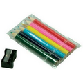 Kids 6 Colored Pencil Set w/ Sharpener